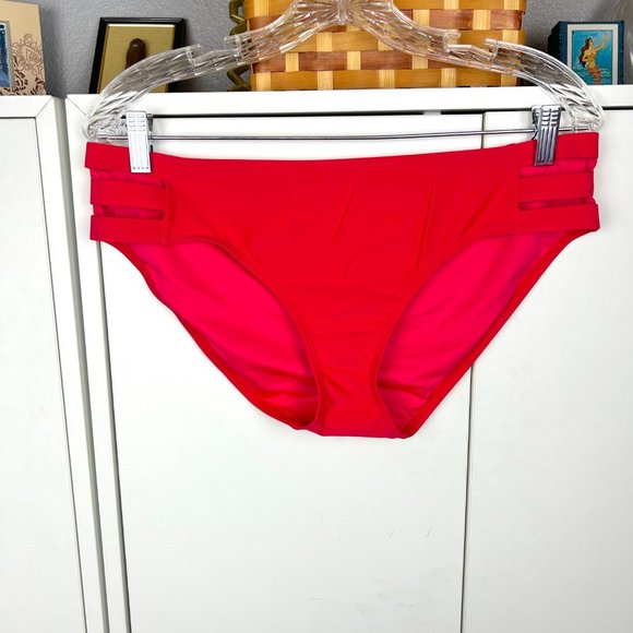 Women's Red Bikini Bottom - Picture 3 of 8